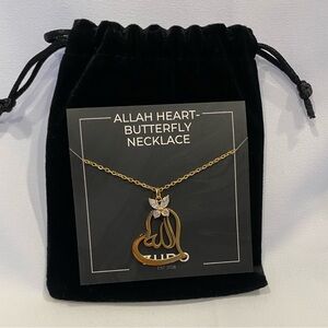 Zudo - Allah Heart Butterfly Necklace